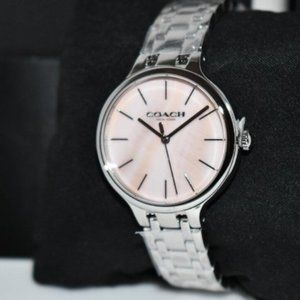 Coach Josie Watch 34 Mm in Silver/Pink